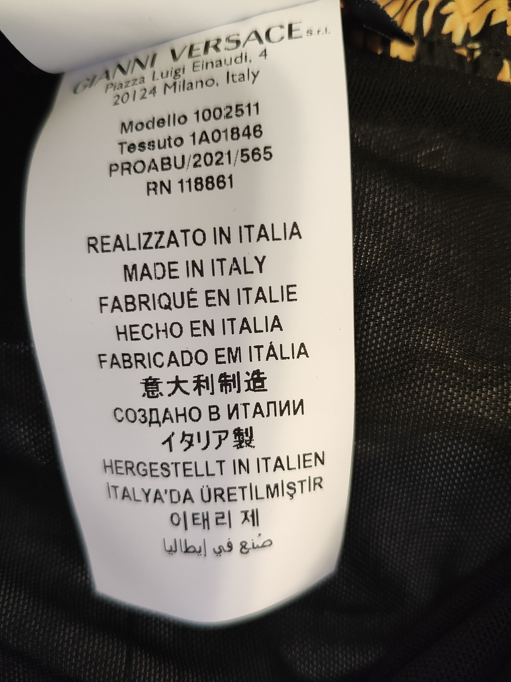 Versace Black and White Medusa NFC Tag Label XXL - Picture 6 of 16